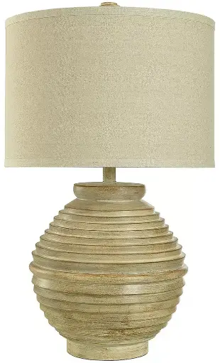 [Collective Design By Stylecraft Round Stacked Wood Table Lamp TL211519JCDS - MEDIUM WOOD TONE ONE SIZE] Lámpara De Mesa Redonda De Madera Apilada De Collective Design By Stylecraft Tl211519Jcds - Tono De Madera Mediano | 720354304530 TRG189005614