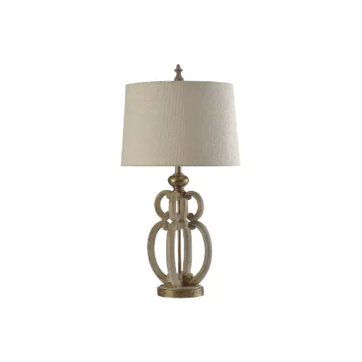 [Stylecraft Open Frame Beige Table Lamp - TUSCANA CREAM ONE SIZE] Lámpara De Mesa Stylecraft Con Marco Abierto En Beige - Crema Toscana | 720354075737 TRG178153277
