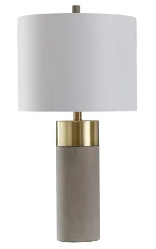 [Stylecraft 14 W Brass & Natural Metal Table Lamp - BRASS NATURAL ONE SIZE] Lámpara De Mesa Stylecraft De 14 W De Latón Y Metal Natural - Latón Natural | 720354040353 TRG185754764