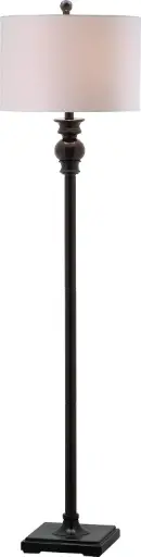 [Safavieh Lighting Collection Alphie Ebony 61-inch Floor Lamp] Lámpara De Pie Alphie Ebony De 61 Pulgadas De La Colección De Iluminación Safavieh | 683726438014 TRG182073352