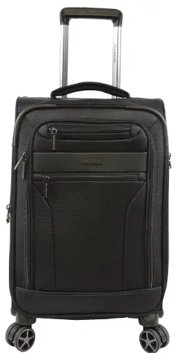 [Brookstone Harbor 21" Softside Spinner Luggage NOT APPLICABLE - BLACK ONE SIZE] Maleta Con Ruedas Blandas Brookstone Harbor De 21 Pulgadas (No Aplicable) - Negro | 844040064161 TRG186057638