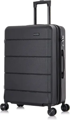 [Inusa Elysian 20" Hardside Expandable Spinner Luggage - BLACK ONE SIZE] Maleta Rígida Extensible Con Ruedas Inusa Elysian De 20" - Negro - Talla Única | 810003378491 TRG181718601