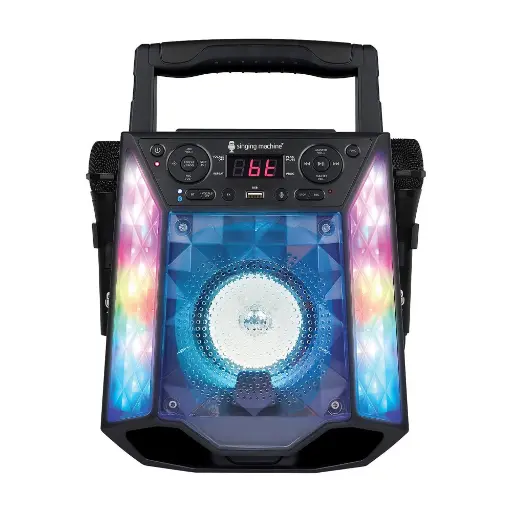 [Singing Machine The Led Bluetooth Karaoke Machine Set SML2260 - GRAY ONE SIZE] Máquina De Karaoke Con Bluetooth Y Luz Led Singing Machine Sml2260 - Gris Talla Única | 47237022603 TRG178971668