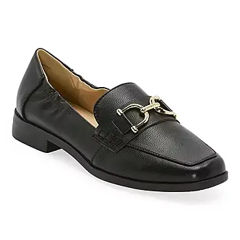 [Liz Claiborne Womens Antonia Loafers - BLACK 8 1/2 MEDIUM] Mocasines Antonia Para Mujer De Liz Claiborne - Negro 8 1/2 Mediano | 198272195071 TRG188383921