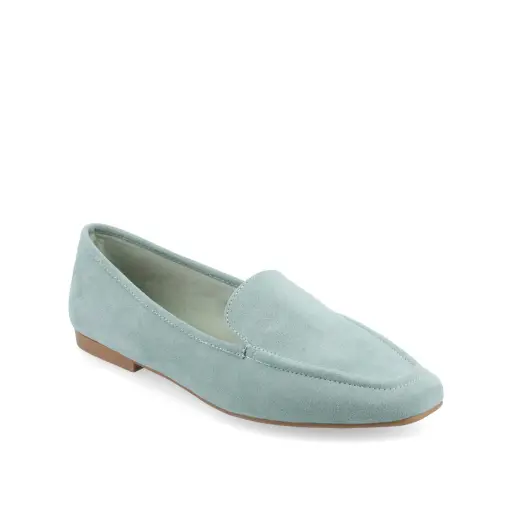 [Journee Collection Womens Tullie Square Toe Loafers - Green 12 Medium] Mocasines De Punta Cuadrada Tullie Para Mujer De La Colección Journee - Verde, Talla 12 Mediana | TRG192763175