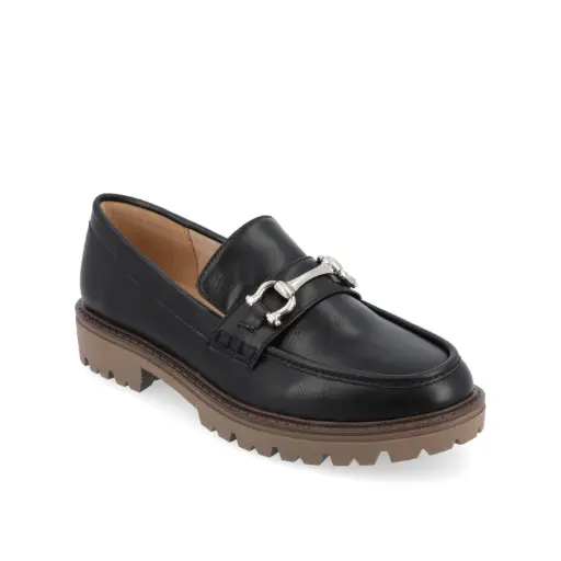 [Journee Collection Womens Jessamey Loafers - BLACK 7 1/2 MEDIUM] Mocasines Jessamey Para Mujer De La Colección Journee - Negro 7 1/2 Mediano | 194379736322 TRG187602147