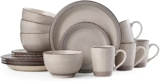 [Pfaltzgraff 5267235 Sadie 16-Piece Dinnerware Set, Cream] Pfaltzgraff 5267235 Sadie Juego De Vajilla De 16 Piezas, Color Crema | 25398215423