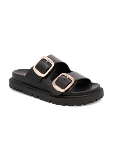 [Mia Amore Mayte Womens Footbed Sandals - BLACK 10 WIDE] Sandalias Con Plantilla Para Mujer Mia Amore Mayte - Negro 10 Ancho | TRG192763975