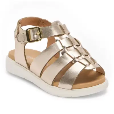 [Thereabouts Toddler Girls Lil Alana Ankle Strap Footbed Sandals - GOLD 9 MEDIUM] Sandalias Con Plantilla Y Tiras En El Tobillo Lil Alana Para Niñas Pequeñas De Thereabouts - Dorado 9 Mediano | R1N00000079Ag9 TRG188383883