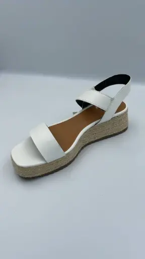 [A.N.A Womens Emily Wedge Sandals - Blanco 11 MEDIUM] Sandalias De Cuña Emily Para Mujer De A.N.A. - Blanco 11 Mediano | R1N0000007Tk30 TRG187798877
