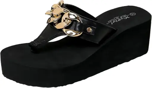 [Mixit Womens Wedge Sandals - BLACK 6] Sandalias De Cuña Mixit Para Mujer - Negro 6 | TRG191912576