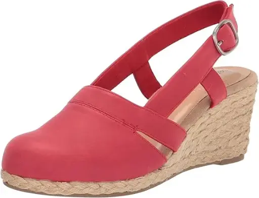 [Easy Street Womens Stargaze Wedge Sandals - RED 8 MEDIUM] Sandalias De Cuña Stargaze Para Mujer De Easy Street - Rojo 8 Mediano | 193073917679 TRG187602070