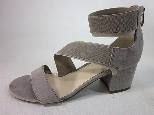[Liz Claiborne Womens Emmah Heeled Sandals - KOALA 9 WIDE] Sandalias De Tacón Emmah Para Mujer De Liz Claiborne - Koala 9 Ancho | 198272203172 TRG188552213