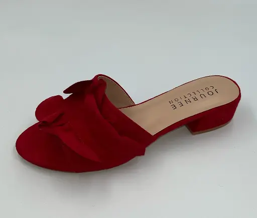 [Journee Collection Womens Sabica Heeled Sandals - Red 7 1/2 Medium] Sandalias De Tacón Journee Collection Sabica Para Mujer - Rojo 7 1/2 Mediano | 52574520491 TRG188381942