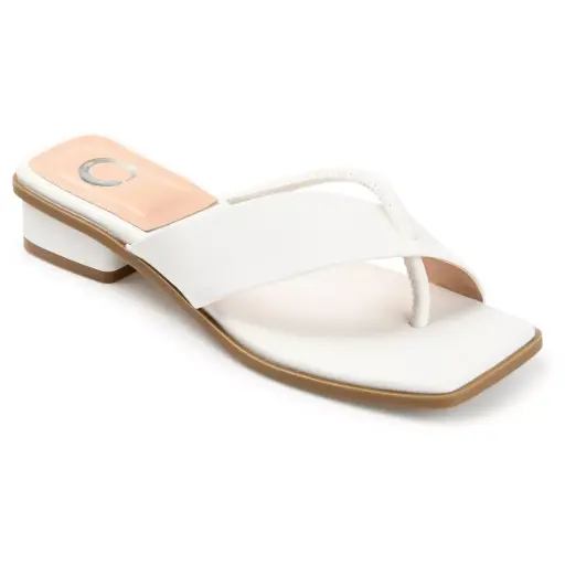 [Journee Collection Womens Mina Heeled Sandals - WHITE 7 1/2 MEDIUM] Sandalias De Tacón Mina Para Mujer De La Colección Journee - Blanco 7 1/2 Mediano | 194593737006 TRG187603044
