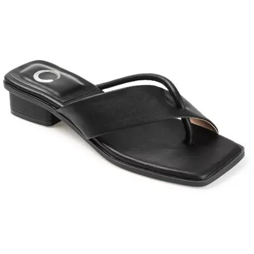 [Journee Collection Womens Mina Heeled Sandals - BLACK 8 MEDIUM] Sandalias De Tacón Mina Para Mujer De La Colección Journee - Negro 8 Mediano | TRG192761596