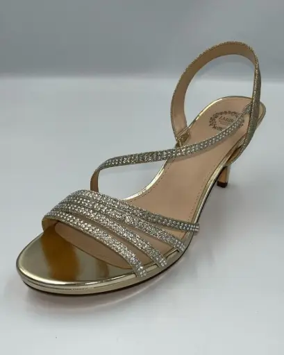 [I. Miller Womens Nalda Heeled Sandals - PLATINO 9 1/2 MEDIUM] Sandalias De Tacón Nalda Para Mujer De I. Miller - Platino 9 1/2 Mediano | TRG192803831