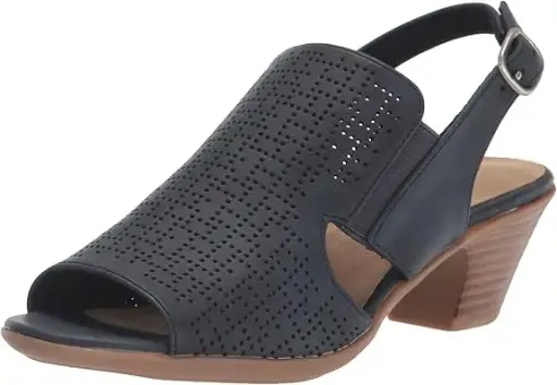 [Easy Street Womens Zelma Heeled Sandals - NAVY 7 1/2 MEDIUM] Sandalias De Tacón Zelma Para Mujer De Easy Street - Azul Marino 7 1/2 Mediano | 196371280469 TRG187602196