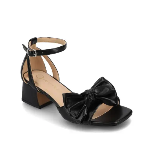 [Journee Collection Womens Zevi Heeled Sandals - BLACK 8 1/2 MEDIUM] Sandalias De Tacón Zevi Para Mujer De La Colección Journee - Negro 8 1/2 Mediano | TRG185044768