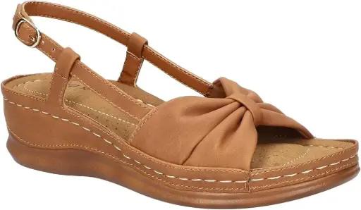 [Easy Street Womens Jupiter Strap Sandals - TAN 8 1/2 MEDIUM] Sandalias De Tiras Jupiter Para Mujer De Easy Street - Tan 8 1/2 Mediano | 196371563883 TRG187603163