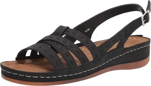 [Easy Street Womens Kehlani Strap Sandals - WHITE 10 WIDE] Sandalias De Tiras Kehlani Para Mujer De Easy Street - Blancas, 10 Ancho | 193073690428 TRG187797844