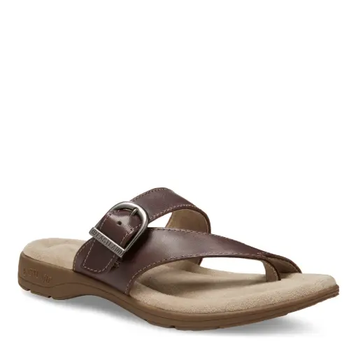 [Eastland Womens Tahiti Strap Sandals - BROWN 9 MEDIUM] Sandalias Eastland Con Tiras Tahití Para Mujer - Marrón 9 Mediano | 94352077742 TRG188382053