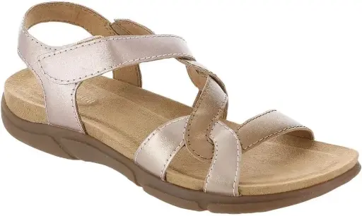 [Easy Spirit Womens Minny Strap Sandals - ROSE GOLD 9 MEDIUM] Sandalias Easy Spirit Con Tiras Minny Para Mujer - Oro Rosa 9 Mediano | 196825460119 TRG188383982