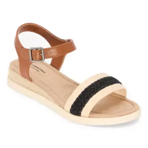 [St. John`S Bay St. John's Bay Womens Zan T-Strap Flat Sandals - WHITE 12 MEDIUM] Sandalias Planas Con Tira En T Zan Para Mujer De St. John'S Bay - Blanco 12 Mediano | 198272118421 TRG188552121