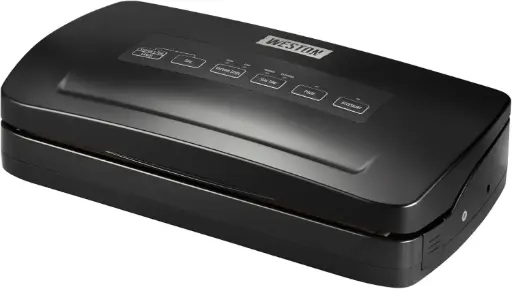 [Weston Vacuum Sealer With Storage And Roll Cutter (65-3001-W) 65-3001-W - BLACK ONE SIZE] Selladora Al Vacío Weston Con Almacenamiento Y Cortador De Rollos (65-3001-W) 65-3001-W - Negro | 812830025982 TRG185268224