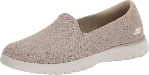 [Skechers Womens On The Go Flex Charm Slip-On Shoe - TAUPE 8 MEDIUM] Skechers On The Go Flex Charm - Zapatillas Sin Cordones Para Mujer - Gris Topo 8 Mediano | 194880499600 TRG188552235