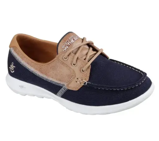 [Skechers Womens On The Go GOwalk Lite Coral Comfort Boat Shoe] Skechers On The Go Gowalk Lite Coral Comfort - Náutico Para Mujer | 191665269045 TRG187613652