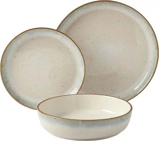 [Tabletops Unlimited Hanover Sea 12-Pc. Stoneware Dinnerware Set TTU-A5432-ECM - LT BLUE ONE SIZE] Tabletops Unlimited Hanover Sea - Vajilla De Gres De 12 Piezas Ttu-A5432-Ecm - Azul Claro | 48552629812 TRG188893886