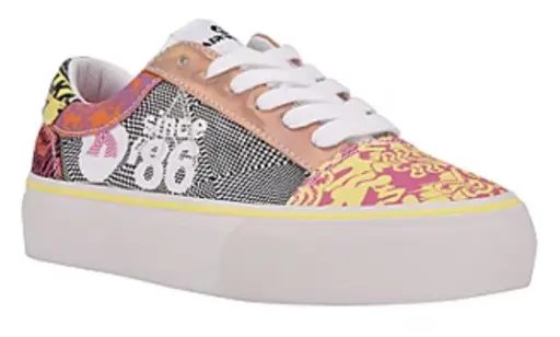 [Airwalk Alya Womens Sneakers - WHITE MULTI PATCH 6 MEDIUM] Zapatillas Airwalk Alya Para Mujer - Blanco Multi Patch 6 Mediano | 196301506683 TRG188383880