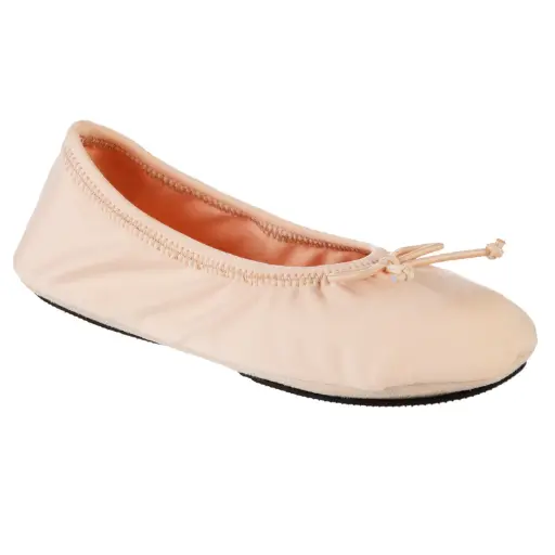 [Isotoner Womens Ballerina Slippers - NUDE 4 MEDIUM] Zapatillas De Bailarina Isotoner Para Mujer - Nude 4 Medium | 194194270247 TRG188381407