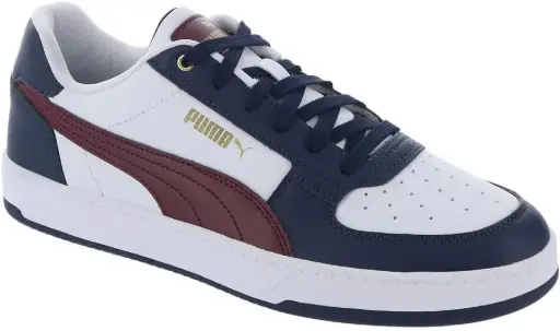 [Puma Caven 2.0 Mens Basketball Shoes - WHITE BURGUNDY BLK 7 MEDIUM] Zapatillas De Baloncesto Puma Caven 2.0 Para Hombre - Blanco, Borgoña, Negro, 7 Mediano | 195731933670 TRG188372471