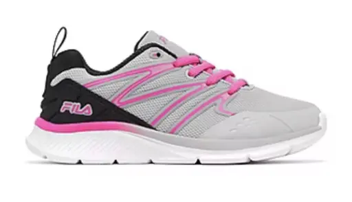 [Fila Allona 3 Big Girls Running Shoes - LIGHT GRAY PINK 6 1/2 MEDIUM] Zapatillas De Running Fila Allona 3 Para Niñas Grandes - Gris Claro Rosa 6 1/2 Mediano | TRG191575680