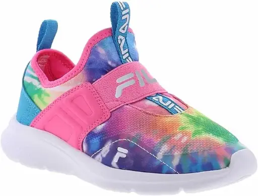 [Fila Landbuzzer Little & Big Girls Running Shoes - MULTI WHITE 11 MEDIUM] Zapatillas De Running Fila Landbuzzer Para Niñas Pequeñas Y Grandes - Multicolor Blanco 11 Mediano | 691115180314 TRG188720555