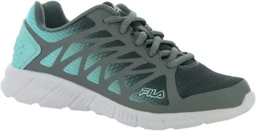 [Fila Memory Fantom 6 Womens Running Shoes - DK GRAY ARUBA BLUE 9 1/2 MEDIUM] Zapatillas De Running Fila Memory Fantom 6 Para Mujer - Gris Oscuro, Azul Aruba, 9 1/2 Mediano | 731616123288 TRG188552373