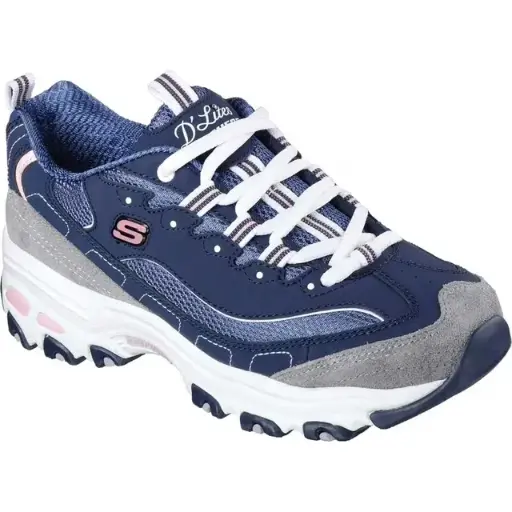 [Skechers Womens Sport DLites New Journey Lace-up Athletic Sneaker (Wide Width Available)] Zapatillas Deportivas Con Cordones Skechers Sport Dlites New Journey Para Mujer (Ancho Amplio Disponible) | 190211585479 TRG188381708