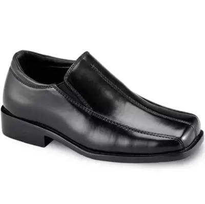 [Stacy Adams Boys Austin Slip-On Shoe - BLACK 5 MEDIUM] Zapatillas Sin Cordones Austin Para Niño De Stacy Adams - Negro 5 Mediano | 717501266100 TRG187603223