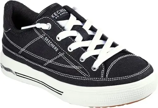 [Skechers Arch Ft Arcata Womens Sneakers - BLACK 9 1/2 MEDIUM] Zapatillas Skechers Arch Ft Arcata Para Mujer - Negro 9 1/2 Mediano | 196311432040 TRG188556284