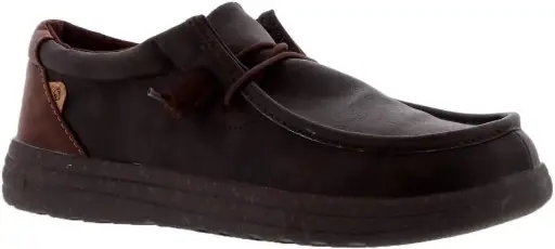 [Lamo Mens Paul Slip-On Shoe - Waxed Chocolate CHOCOLATE 14 MEDIUM] Zapato Sin Cordones Paul De Lamo Para Hombre - Chocolate Encerado Chocolate 14 Mediano | 883139329347 TRG188401694