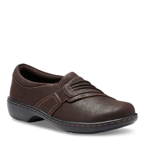 [Eastland Womens Piper Slip-On Round Toe Shoes - BROWN 9 MEDIUM] Zapatos De Punta Redonda Sin Cordones Piper Para Mujer De Eastland - Marrón 9 Mediano | 94352450415 TRG188575058