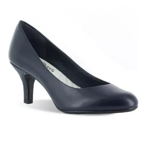 [Easy Street Womens Fabulous Cone Heel Pumps - NAVY 10 MEDIUM] Zapatos De Tacón Cónico Easy Street Fabulous Para Mujer - Azul Marino 10 Mediano | 885660241846 TRG188372524