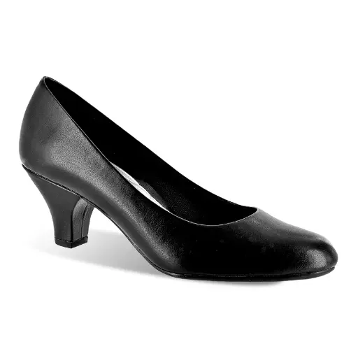 [Easy Street Womens Fabulous Cone Heel Pumps - BLACK 6 1/2 MEDIUM] Zapatos De Tacón Cónico Easy Street Fabulous Para Mujer - Negro 6 1/2 Mediano | 885660242201 TRG187862695
