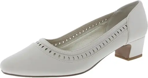 [Easy Street Womens Giana Block Heel Pumps - BONE 12 WIDE] Zapatos De Tacón Cuadrado Giana Para Mujer De Easy Street - Hueso 12 Ancho | 196371574568 TRG188552420
