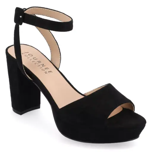 [Journee Collection Womens Block Heel Nairri Pumps - Black 7 1/2 Medium] Zapatos De Tacón Cuadrado Nairri Para Mujer De La Colección Journee - Negro, Talla 7 1/2 Mediana | 52574857177 TRG188377037