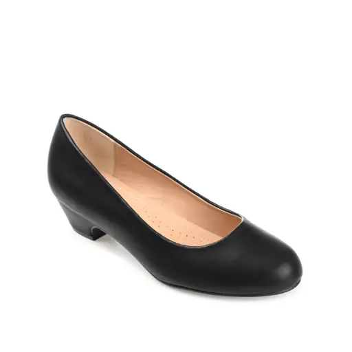 [Journee Collection Womens Saar Block Heel Pumps - Black 10 Medium] Zapatos De Tacón Cuadrado Saar Para Mujer De La Colección Journee - Negro, Talla 10 Mediana | 52574482935 TRG188382001