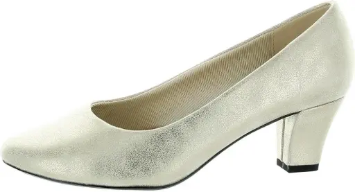 [Easy Street Womens Ballari Stiletto Heel Pumps - Soft Gold GOLD 7 1/2 EXTRA WIDE] Zapatos De Tacón De Aguja Ballari Para Mujer De Easy Street - Dorado Suave Dorado 7 1/2 Extra Ancho | TRG185044870