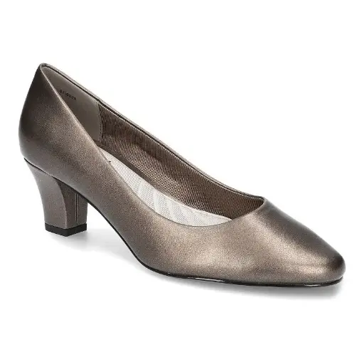 [Easy Street Womens Ballari Stiletto Heel Pumps - Pewter GRAY 5 MEDIUM] Zapatos De Tacón De Aguja Ballari Para Mujer De Easy Street - Gris Peltre 5 Mediano | TRG185043531